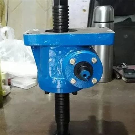 Three Phase Steel Cubic Worm Gear Screw Jack For Industrial Valve