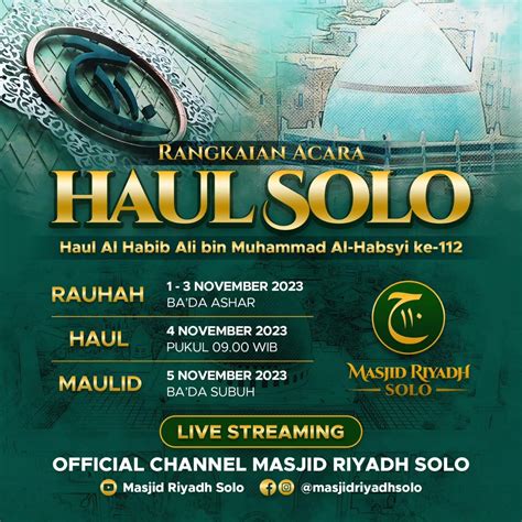 Haul Solo Haul Al Habib Ali Bin Muhammad Al Habsyi Ke Acara