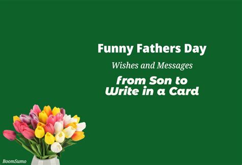 Funny Fathers Day Wishes And Messages From Son To Write In A Card