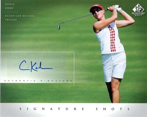 Mint Upper Deck Sp Signature Golf Carin Koch Signature Shots