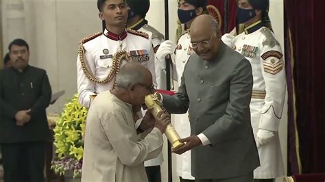 President Kovind Presents Padma Shri To Shri Sujit Chatterjee For