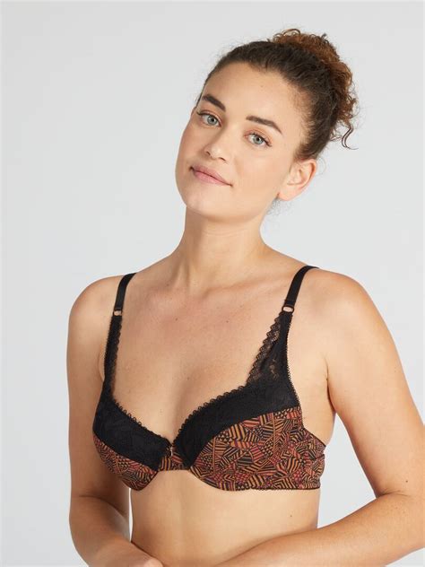 Beha Met Schuimpads En Print Envie De Lingerie BRUIN Kiabi 16 00