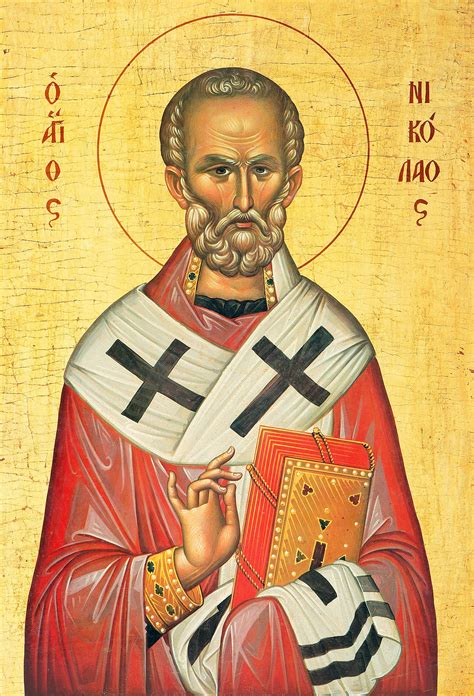 Saint Nicholas Of Myra Russian Orthodox Icon Saint Nikolaj Etsy