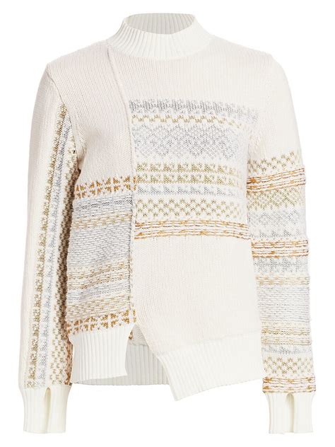 Buy Phillip Lim Phillip Lim Women S Fair Isle Patchwork Wool