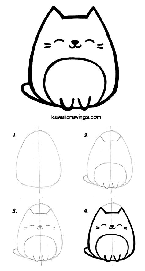 How To Draw A Cat Easy And Cute - Howto Techno