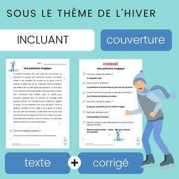 Compr Hension De Lecture Hiver French Reading Comprehension Winter