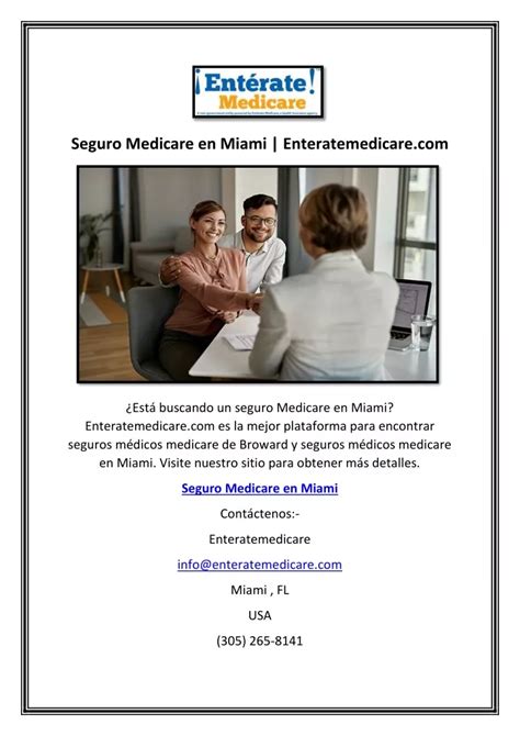 Ppt Seguro Medicare En Miami Enteratemedicare Powerpoint