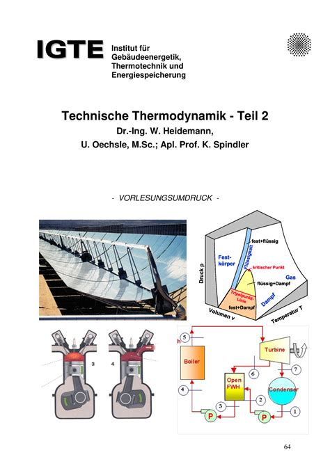 Thermodynamik Ii Skript Ausgef Llt Ss Technische Thermodynamik