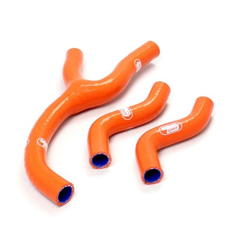 Kit Tubos Radiador Samco KTM 250 SXS F 08 10 LARANJA