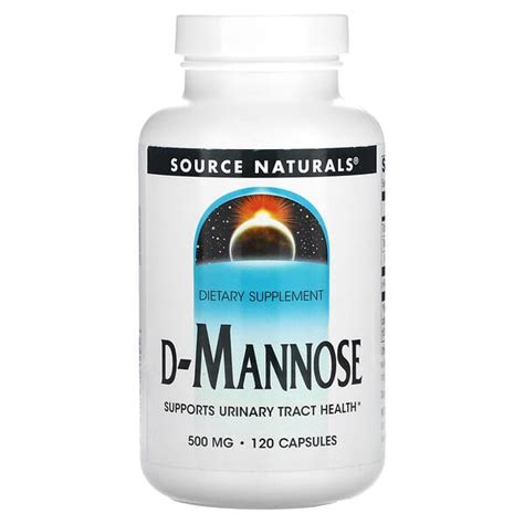 Source Naturals D Mannose 500 Mg 120 Capsules