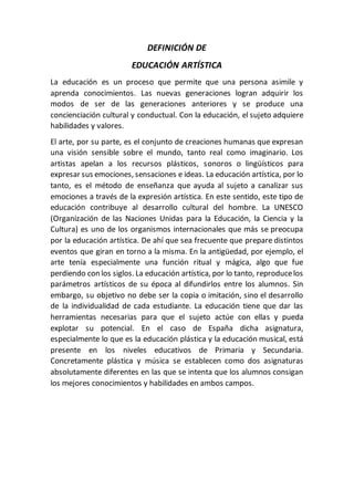 Educación Artística PDF