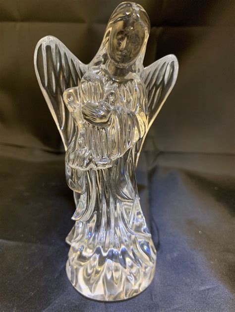 Waterford Crystal Angel With Harp The Nativity Etsy Waterford Crystal Crystal Angels Harp