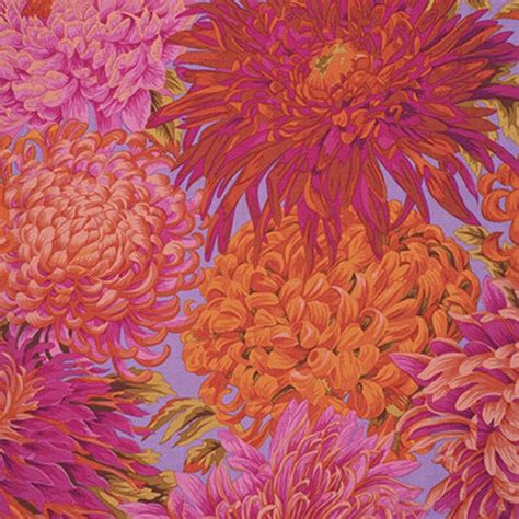 Japanese Chrysanthemum In Pink By Phillip Jacobs For Kaffe Fassett