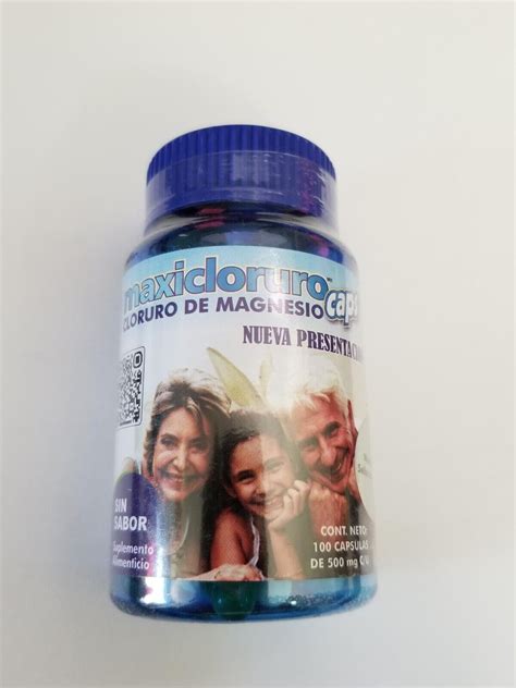 Magnesium Chloride Maxicloruro Caps Capsules Mg Cloruro De