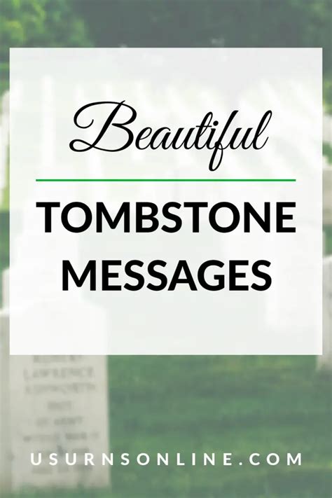 110 Tombstone Messages With Short Beautiful Words For Gravestones Us