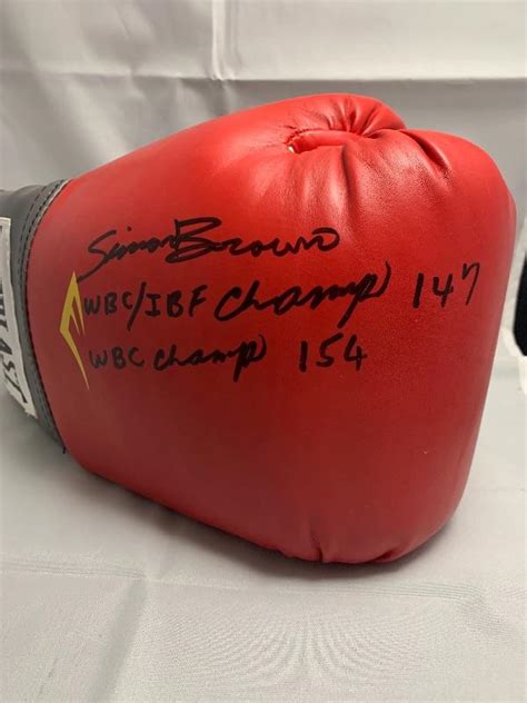 Autographed Simon Brown Boxing Glove