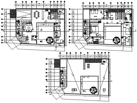 House Plan 17 43mtr X 13 15mtr With Detail Dimension In Dwg File Artofit