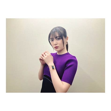 吉田美月喜さんのインスタグラム写真 吉田美月喜instagram「 完成披露試写会での衣装☺︎ 素敵な紫色でした🍇 皆さんにも褒めて