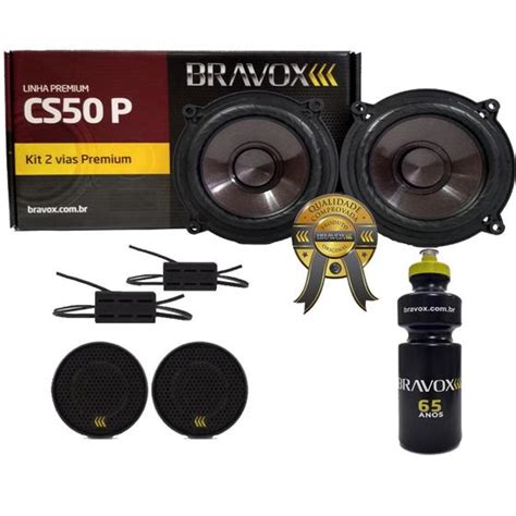 Kit 2 Vias Bravox 5 Pol CS50P 120W RMS Bravox PRESENTE Kit 2 Vias