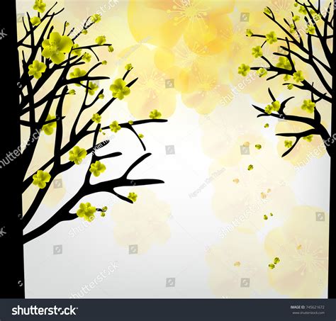 Cherry Blossom Chinese New Year Lunar Stock Vector Royalty Free 745621672 Shutterstock