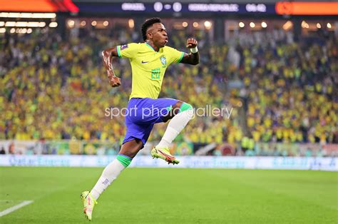 Vinicius Junior Brazil celebrates v South Korea World Cup Qatar 2022 ...