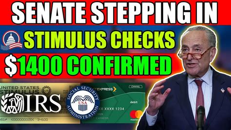 Senate Stepping In Just Confirmed Stimulus Check Direct