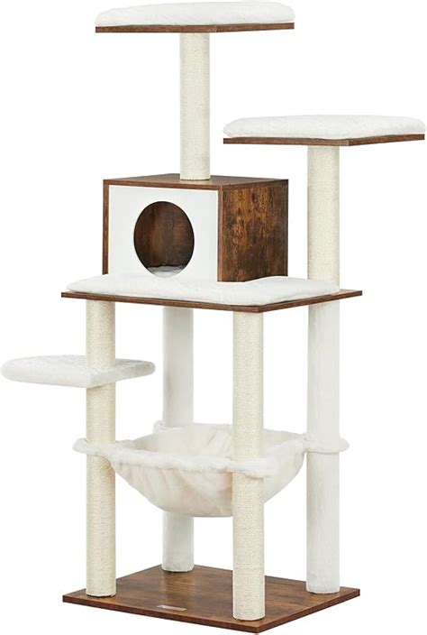 FEANDREA WoodyWonders UPCT164X01 Arbre à chat à plusieurs niveaux de