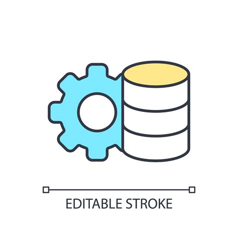 Editable Icon Representing Data Democratization Isolated Vector Thin Line Illustration