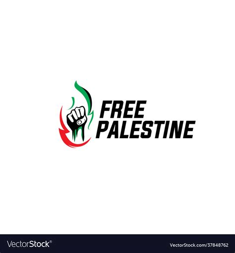 Free palestine design simple Royalty Free Vector Image