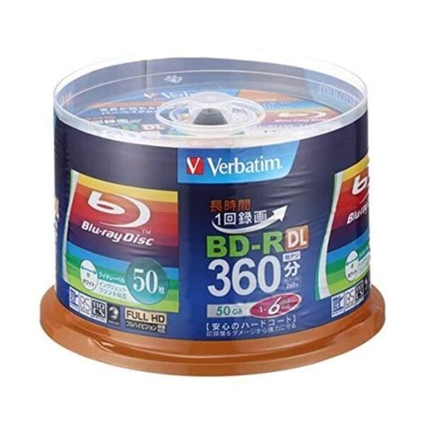 Płyta Blu ray Verbatim BD R DL 50GB x6 Printable cake 50 sztuk Sklep