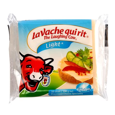 Lavache Quirit The Laughing Cow Cheese Slices Light 10slices Size 200g