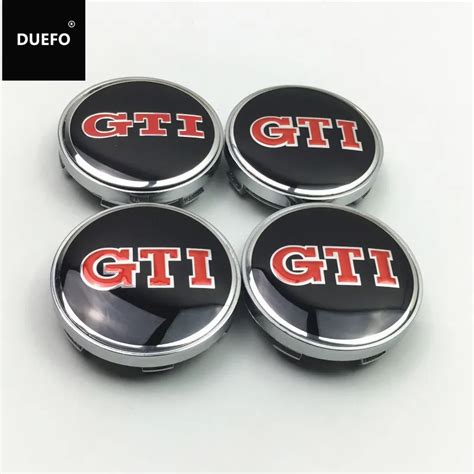 4pcs Set 60mm GTI Logo Auto Car Wheel Center Hub Caps 030 Fit For