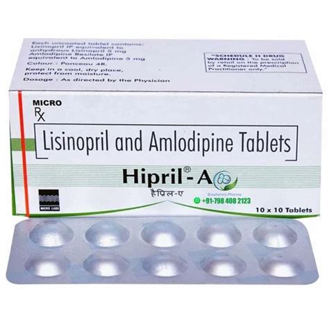 Lisinopril Mg Listril Mg Tablet Packaging Size Tablets In