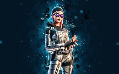 Download Wallpapers Arctica 4k Blue Neon Lights 2020 Games Fortnite Battle Royale Fortnite