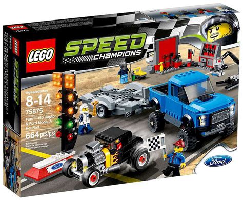 Free Shipping Speed Champions Ford F 150 Raptor Ford Model A Hot Rod Set LEGO 75875 Walmart