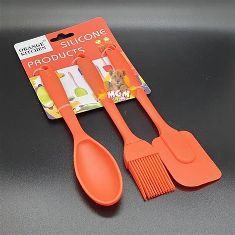 Jual Spatula Set Silikon Kuas Silicone Sendok Aduk Set Peralatan Masak