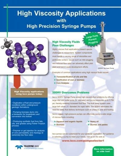 High Viscosity Applications Overview