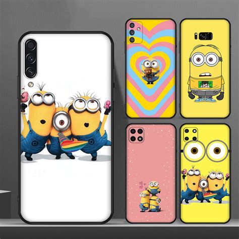 Capa Flexível De Silicone Estampa De Minions Para Samsung A5 A6 Plus A7