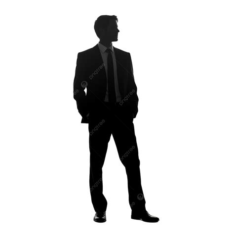 Man In Suit Silhouette Png Vector Psd And Clipart With Transparent