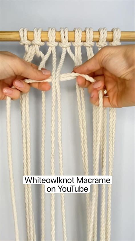 Endless Falls Knots Pattern Whiteowlknot Macrame On YouTube Macrame