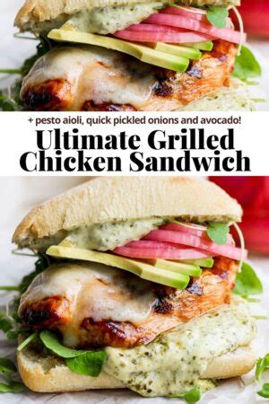 Ultimate Grilled Chicken Sandwich The Wooden Skillet