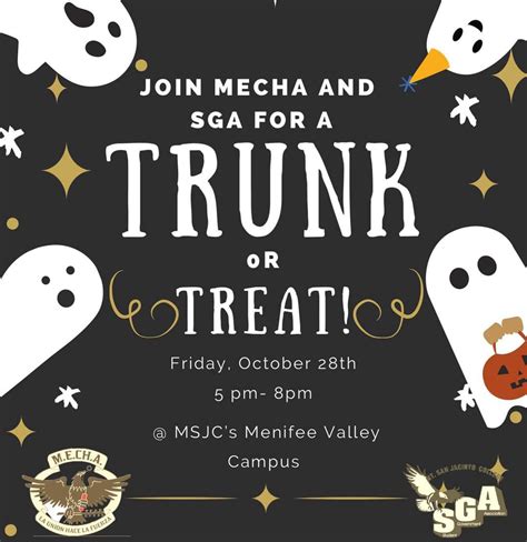 Msjc On Twitter Join Mecha And Sga For A Trunk Or Treat At The