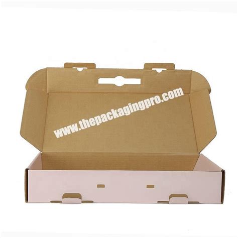 Eco Friendly Pure Color Corrugated Garment Shipping Packaging Box