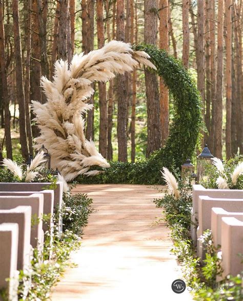 Stunning Boho Wedding Arch Ideas Outdoor Wedding Decorations Forest