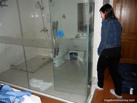 See Through Glass Bathroom Walls In Hotels In China