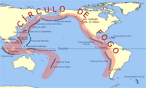 Morada dos vulcões o que é o Círculo de Fogo TecMundo