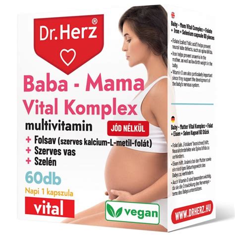 Dr Herz Baba Mama Vital Komplex Kapszula Db Rendel S V S Rl S