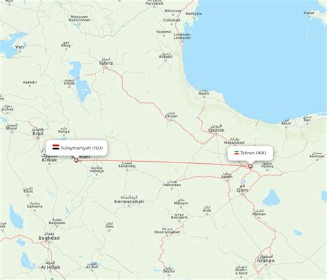 Flights From Sulaimaniyah To Tehran Isu To Ika Flight Routes