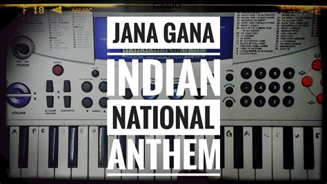 Jana Gana Indian National Anthem Keyboard Notes Tutorial Casio