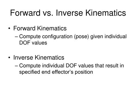 Ppt Csce Computer Graphics Forward Inverse Kinematics Powerpoint